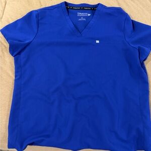 Fabletics Women's Royal Blue V-Neck Tee